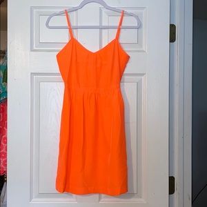 J. Crew NEON Tennessee orange dress